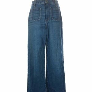 MADEWELL Emmett Patch Pocket Wide Leg High Waist Denim Jeans EUC